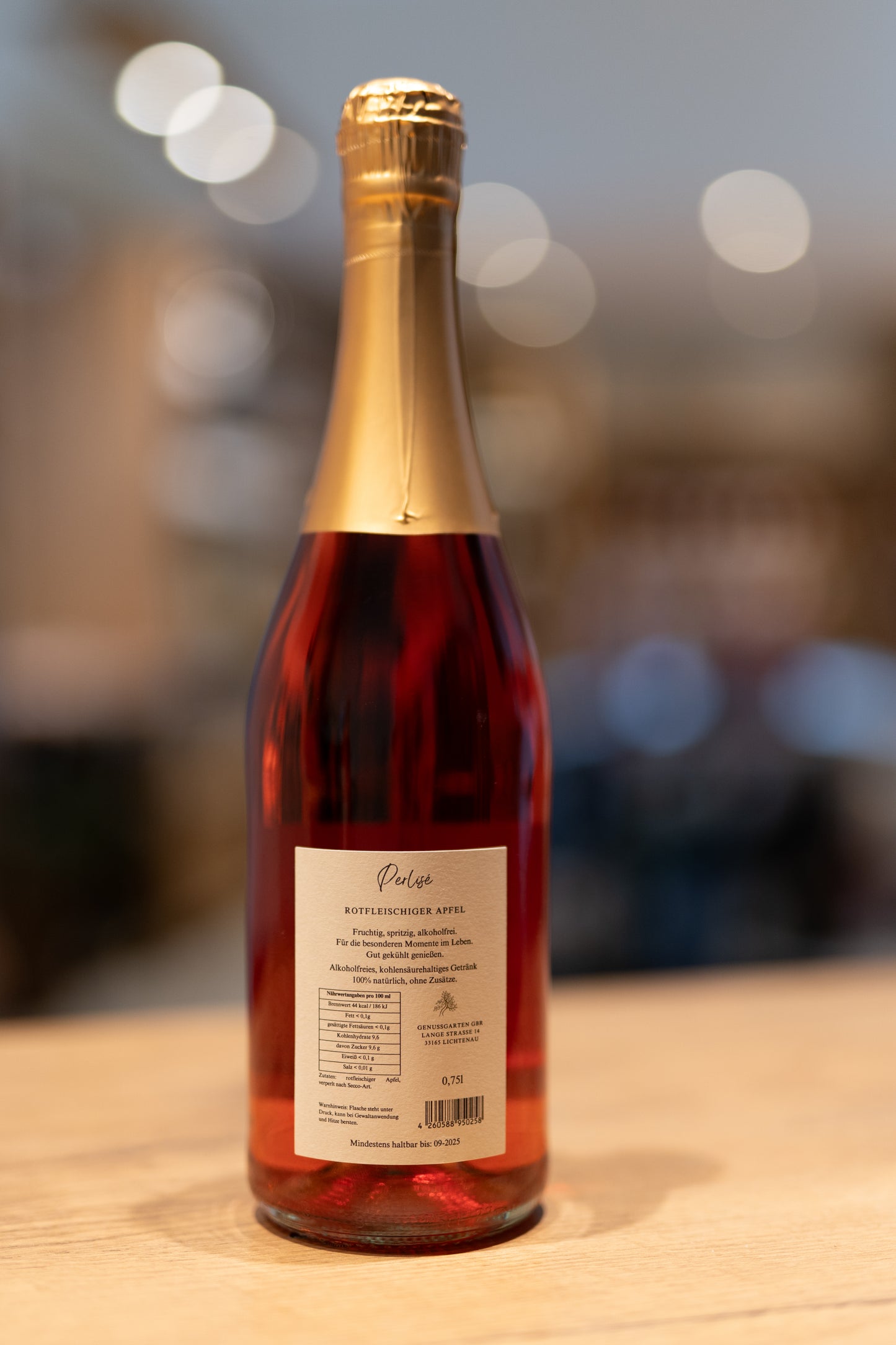 Perlisé rotfleischiger Apfel alkoholfrei